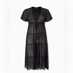 Torrid microdot sheer duster